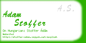 adam stoffer business card